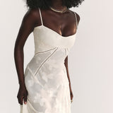 Mabel Vestido de Lentejuelas y Encaje Vintage