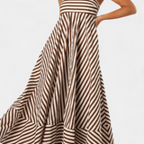 Rosa Vestido Fruncido Convertible con Encanto Nocturno