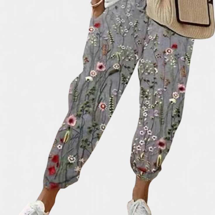 Mely Pantalones de Lino de Corte Relajado y Estilo Atemporal