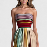 Leticia Vestido Largo con Caída Suave y Estilo Natural