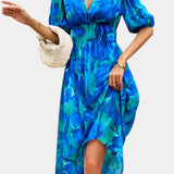 Georgina Vestido Midi Floral con Escote en V