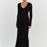 Gloria Vestido de Punto Acanalado con Cinturón