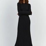 Gloria Vestido de Punto Acanalado con Cinturón