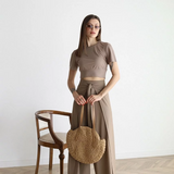 Pantalón ancho de lino