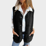 Carmen™ | Chaleco abotonado corto y acogedor