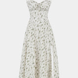 Flora Vestido Midi A-Line con Corsé