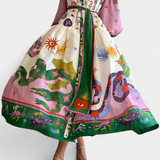 Natasha Vestido Midi Elegante Fit-and-Flare