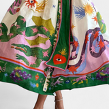 Natasha Vestido Midi Elegante Fit-and-Flare