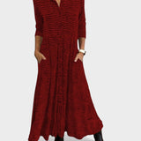 Julia™ | Vestido maxi de camisa fluido