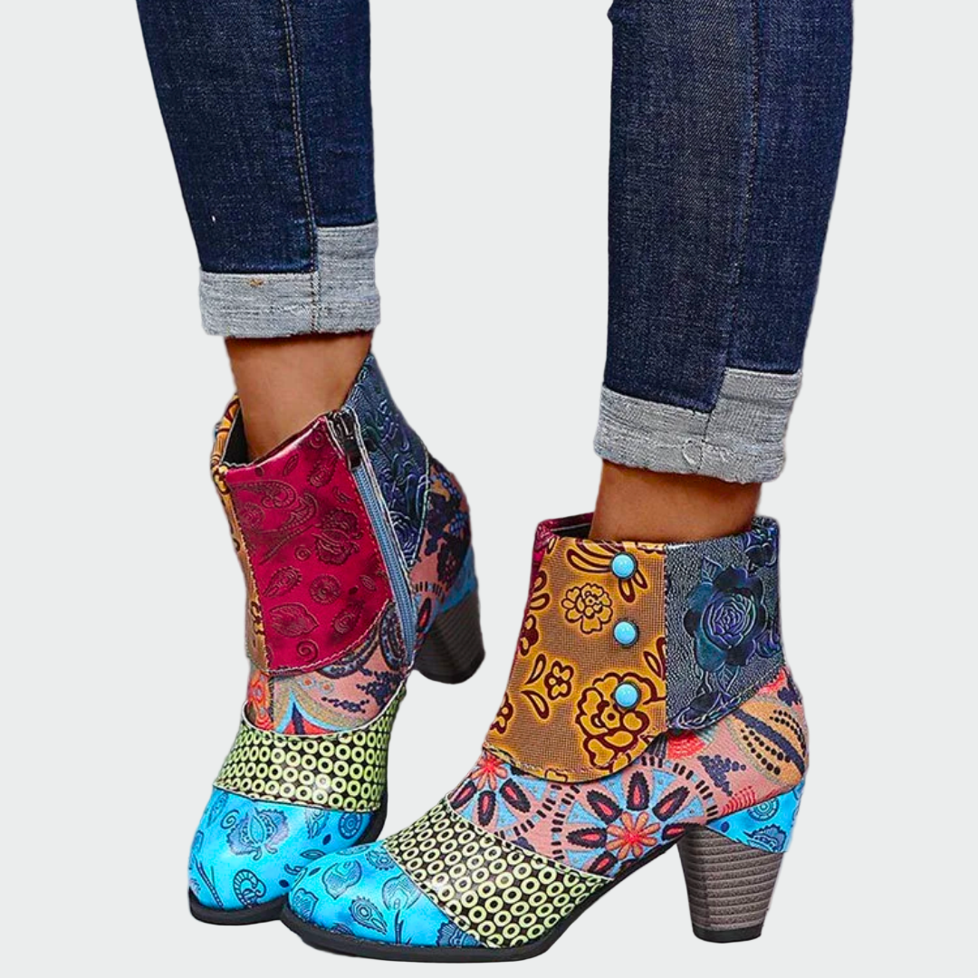 Lola - Botines Boho-Chic Multicolores