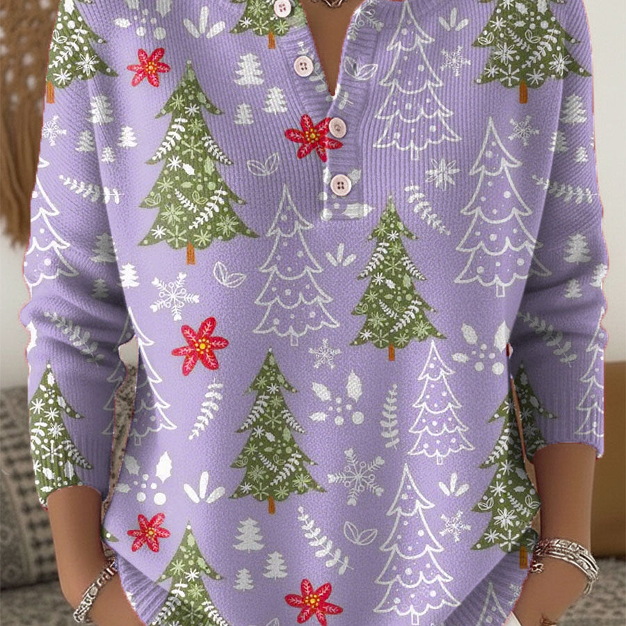 Edith Jersey de Navidad con Botones