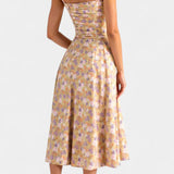 Flora Vestido Midi A-Line con Corsé