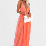 Gergana Vestido Maxi de Tul Sin Mangas