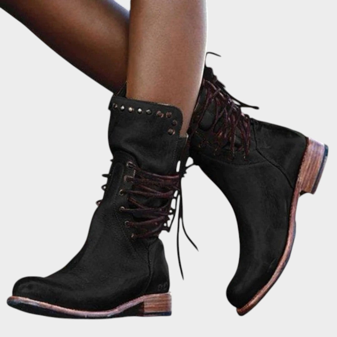 Caithlyn™ | Botas Vintage con Cordones