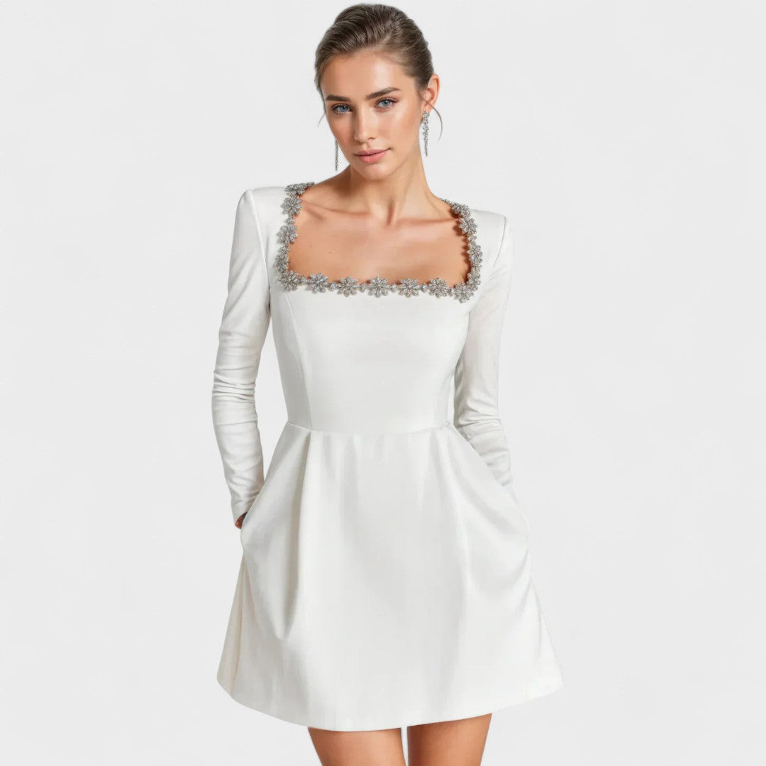 Valeria™ | Vestido corto de terciopelo elegante