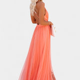 Gergana Vestido Maxi de Tul Sin Mangas