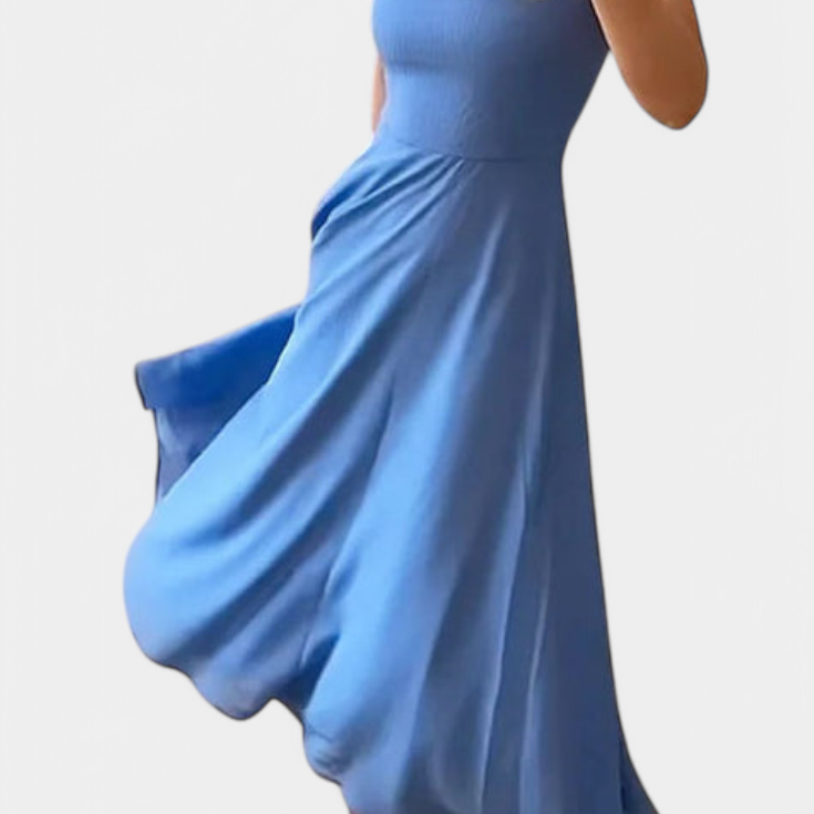 Mary Vestido Midi A-Line Sin Mangas