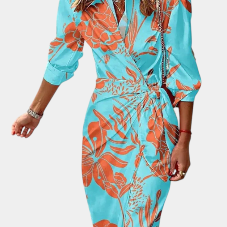 Elodie Vestido Envolvente Impreso