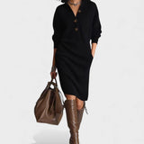 Ángela™ | Vestido de punto cálido, elegante y cómodo