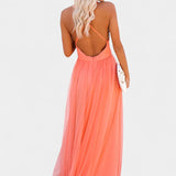 Gergana Vestido Maxi de Tul Sin Mangas