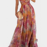 Ingrid Vestido Maxi Floral con Escote en V