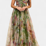 Ingrid Vestido Maxi Floral con Escote en V