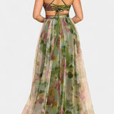 Ingrid Vestido Maxi Floral con Escote en V