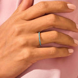 AURORA ETERNITY | ANILLO CON PIEDRAS TURQUESAS Y ELEGANCIA ESCANDINAVA