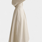 Miriam Vestido Maxi de Manga Larga Retro