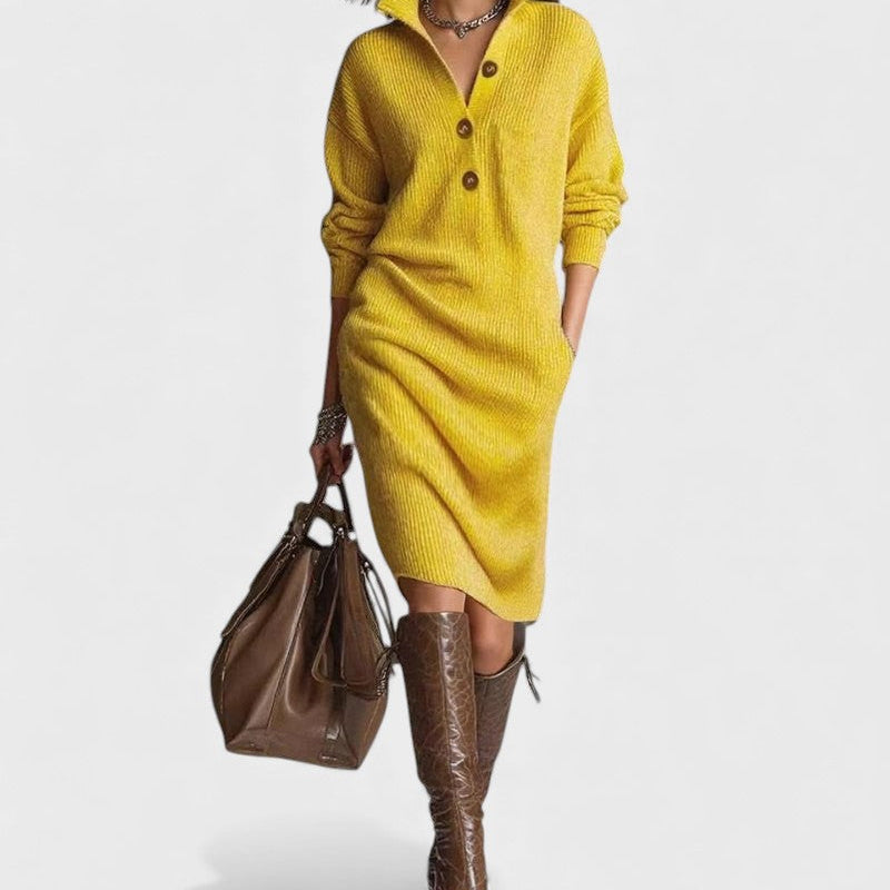 Ángela™ | Vestido de punto cálido, elegante y cómodo