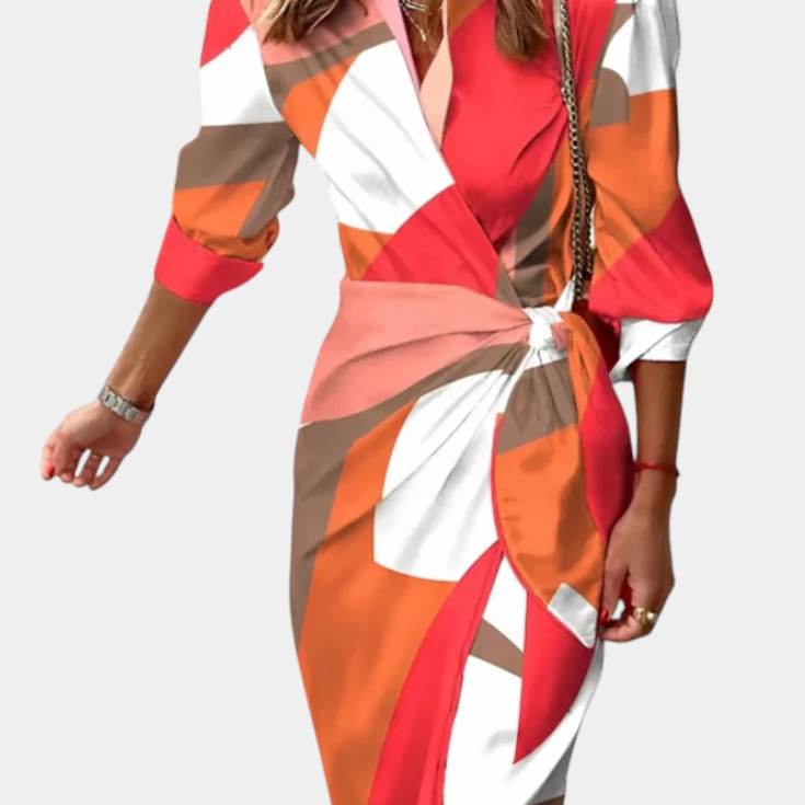 Elodie Vestido Envolvente Impreso