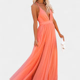 Gergana Vestido Maxi de Tul Sin Mangas