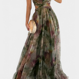 Ingrid Vestido Maxi Floral con Escote en V