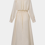 Miriam Vestido Maxi de Manga Larga Retro