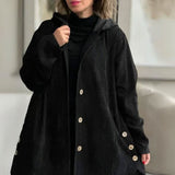 Adriana | Chaqueta con capucha de terciopelo casual para la temporada de otoño