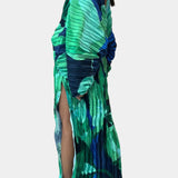 Recca Vestido Maxi Cortado con Pliegues