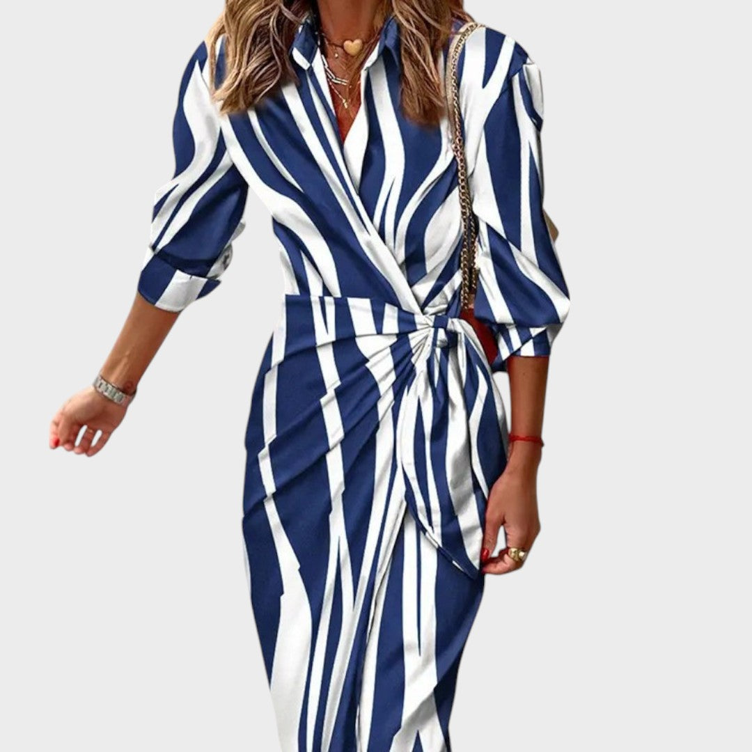 Tina™ | Vestido largo cruzado