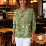 Edith Jersey de Navidad con Botones