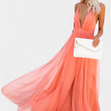 Gergana Vestido Maxi de Tul Sin Mangas