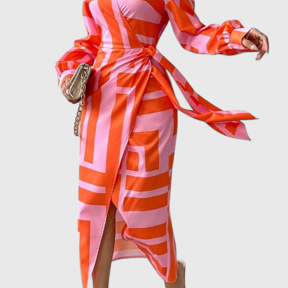 Elodie Vestido Envolvente Impreso