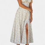 Flora Vestido Midi A-Line con Corsé