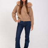 Abrigo de lana con capucha