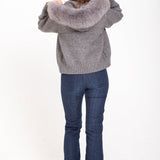 Abrigo de lana con capucha