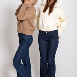 Abrigo de lana con capucha