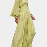 Anelia Vestido Maxi Geométrico con Escote en V