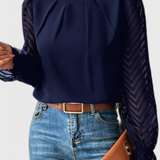 Helga Blusa de Manga Larga Náutica