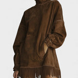 Carlota™ | Vestido de ante con flecos