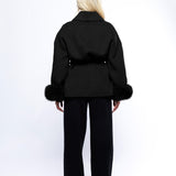 Abrigo con cinturón