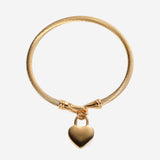 AMOUR CABLE | PULSERA CON DISEÑO ENROLLADO Y DIJE DE CORAZÓN