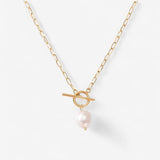 AMARA PEARL | COLLAR CON PERLA NATURAL Y CIERRE MODERNO